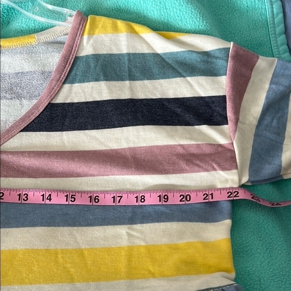 Striped Button-Down Long Sleeve Top NWOT - Picture 4 of 7